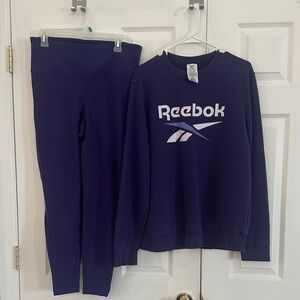 Reebok Deep Purple Activewear Set! Size XL
